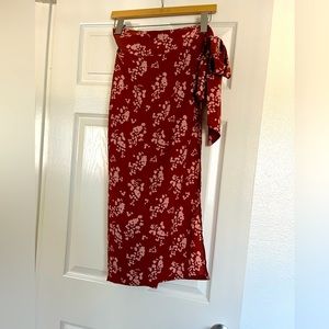 Wrap midi skirt size small
